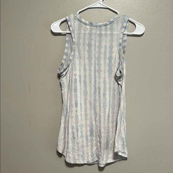 Athleta White and Blue Tank Top Relaxed Fit - Picture 5 of 5